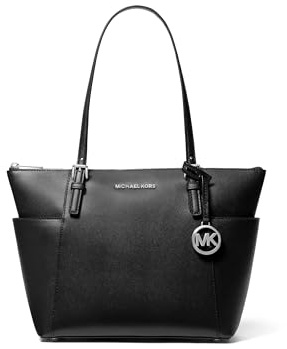 Michael Kors Womens Jet Set Item Tote, 8.9x22.9x35.6 cm (W x H x L), Black (Black)