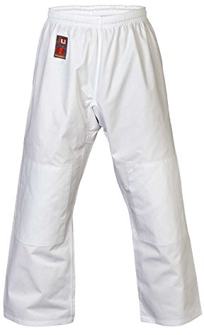 Ju-Sports Judohose 130 to Start Weiß I Leichte Judohose mit Gummitbund, Zusatzschnürung & Knieverstärkung I 100% Baumwolle I Auch für Sportarten wie Karate UVM.
