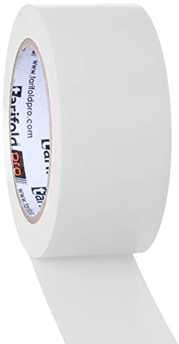 Tarifold - Nastro adesivo per pavimenti, segnaletica di sicurezza, colore: bianco, rotolo 50 mm x 33 m, 50 mm x 33 m