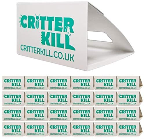CritterKill Spider Trap 24 Pack - Spiders And Crawling Insect Killer Traps - Child And Pet Safe - Eco Friendly