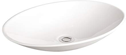 Grünblatt Waschbecken Aufsatz-Waschschale mit Lotus Effekt Nano-Beschichtung (50x36x10)