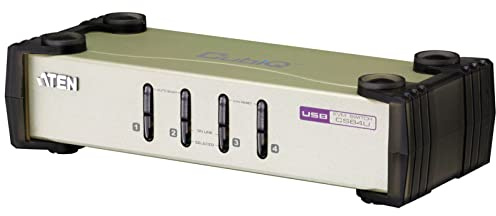 Aten CS84U-AT KVM Switch 4 Port PS2/USB VGA, schwarz