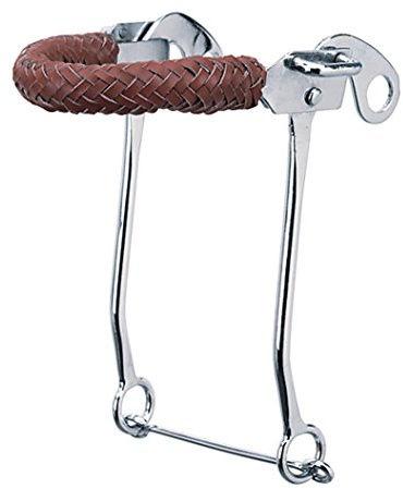 Weaver Leather Hackamore Gebiss mit geflochtenem Leder-Nasenriemen