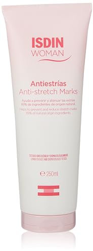 ISDIN Woman Antiestrias, Crema Corporal Antiestrías, Ayuda a Reducir, Prevenir y Atenuar las Estrías, 250 ml