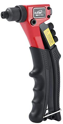 KATSU Rivettatrice Manuale per Impieghi Gravosi 8 con 4 ugelli 2,4 mm 3,2 mm 4 mm 4,8 mm Rivettatrice per Rivettatrice per Lamiera Acciaio Inossidabile Alluminio 405521