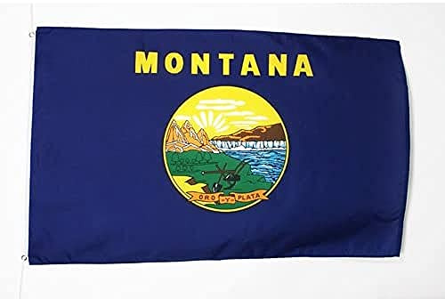 BANDIERA MONTANA 150x90cm - BANDIERA STATO AMERICANO – USA - STATI UNITI 90 x 150 cm - AZ FLAG