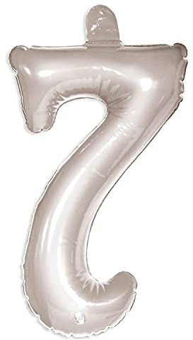 Folat 20235 Aufblasbare Zahl 7 Silber