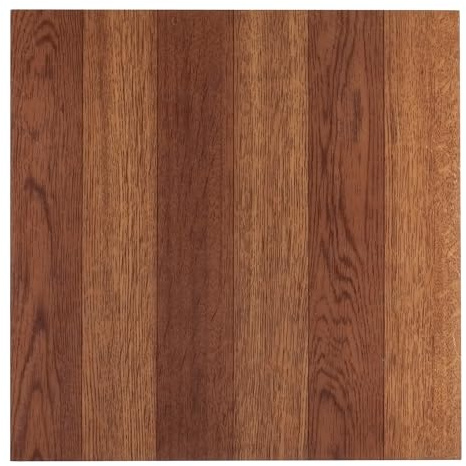 Tivoli Self Adhesive Vinyl Floor Tiles, 45 Tiles - 12 x 12, Medium Oak Plank-Look - Peel & Stick, DIY Flooring for Kitchen, Dining Room, Bedrooms, Basements & Bathrooms by Achim Home Decor