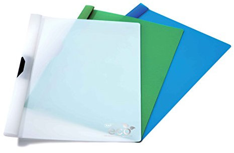 Rapesco 1100 ECO Klemmhefter, A4, Sortierte Farben, 10er Pack