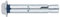 INDEX Fixing Systems CH-TO 15 Stück Anker für hohe Lasten, verzinkt, Sechskantschraube 6,8 mm, M6 x 45 mm, Durchmesser 8 mm