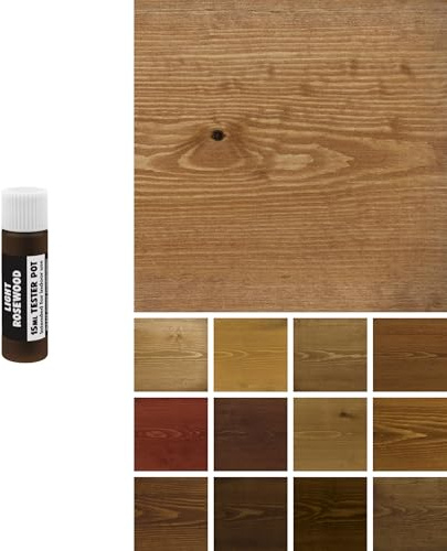 Littlefair's Wood Stain Water-Based - (Light Rosewood) – Non-Toxic, Eco-Friendly & Quick Drying - Easy-to-Apply, Concentrated Formula for All Wood Types – 15ml Tester Pot