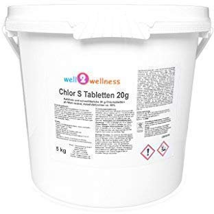 Chlor S Tabletten - schnell lösliche Chlortabletten 20g / Chlortabs 20g, 5,0 kg