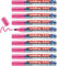edding 250 Whiteboardmarker - pink - 10 Whiteboard Stifte - Rundspitze 1,5-3 mm - Boardmarker abwischbar - für Whiteboard, Flipchart, Magnettafel, Pinnwand, Memoboard - Sketchnotes