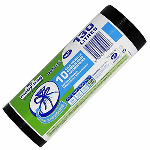 dart france 10 Sacs Poubelle NF 35 Microns 130 L - Lot de 3