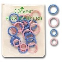 Clover Lot de 25 anneaux marqueurs de point fendu (tailles assorties)