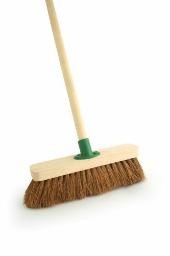 Bentley 103631 SPC/F01BKT/C4 12-inch Soft Coco Broom with Handle and Bracket, Multi-Color