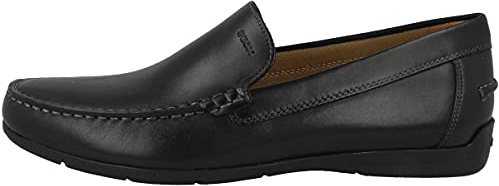 Geox U Siron A, Mocassini Uomo, Nero, 42.5 EU