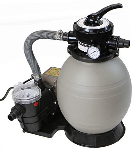 XtremepowerUS 13 Sand Filter with 3/4HP Pool Pump Digital Programmer Timer 2,640 GPH for Above Ground Swimming Pool Pump Set Up To 10,000 Gallons