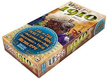 Asmodee Days of Wonder, Zug um Zug – USA 1910, Erweiterung, Familienspiel, Brettspiel, 2-5 Spieler, Ab 8+ Jahren, 45+ Minuten, Deutsch