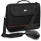 PEDEA - Laptoptasche Trendline Notebook-Tasche bis 18,4 Zoll (46,7cm) inkl. schnurloser Maus I Notebook Umhängetasche mit Schultergurt - Umhängetasche mit Laptoptach - für Damen & Herren, schwarz