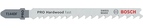 Bosch Professional 25 x Hojas de sierra de calar T 144 DF Speed for Hard Wood (para Madera dura, corte recto, accesorios Sierra de calar)