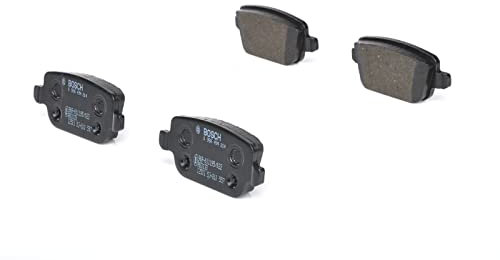 Bosch BP1150 - Auto Bremsbeläge hinten - Bosch-Qualität - für leises Bremsen mit wenig Staub - ECE-R90 zertifiziert - kupferfrei - 1 Set mit 4 Bremsbelägen - Mit Zubehör