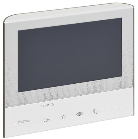 BTICINO, CLASSE300 X13E Video-Innenstelle mit 7-Touchscreen, 4 sensitiven Tasten, Smartphone-Anbindung, App-Nutzung, Erweiterung des Sets Art.-Nr. 363911 für ein Zweifamilienhaus, Weiß, 344642