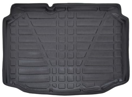 SCOUTT | Bandeja para maletero compatible con Leon 3, 2012-2020, con borde alto, alfombrilla protectora para el maletero, estriada, enrollable