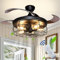 Depuley LED Deckenventilator mit Beleuchtung und Fernbedienung, Deckenleuchte Industrial mit Timer, Dimmbar 3 Farbwechsel, Einstellbar 3 Geschwindigkeiten, Leiser für Wohnzimmer (Ohne Glühbirne)