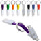 ANTEVIA - Porte clés magnétique Multi câble Chargeur USB | Plus DE 10 MODÈLES | Micro USB Type-c | Universel | Couleur: Blanc (Hedul Violet)