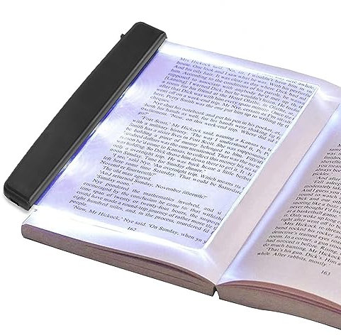 Hapivida Lampada da Lettura Lightwedge, Luce del Libro per la Lettura a Letto di Notte Lampada da Lettura a LED Portatile Lampada da Tavolo Lightwedge per la Protezione degli Occhi