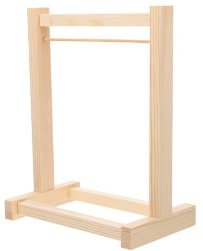 Portant à vêtements Miniature pour poupées : 20 3 cm Grands cintres en Bois pour Maison de poupée - Accessoires de Meubles pour Les Fournitures de Maison de poupée