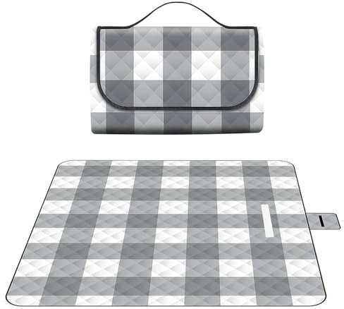 bellmeanin Picnic Blanket Waterproof 200x200cm Large Beach Blanket Camping Blanket Outdoor Foldable Beach Blanket With Handle Machine Washable for Camping Park Garden Beach Hiking and Family Fun