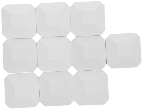 JECOMPRIS 10PCS Cordierite Briquettes for Gas Grills Reliable Replacement for BBQ Grilling Outdoor Fireplaces Easy to Clean User Friendly Compatible with Turbo