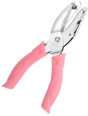 Oruola Perforatore a stella, piccolo, in carta, 5 mm, con manico in gomma, per vestiti, biglietti, lavori di bricolage, etichette, scrapbooking