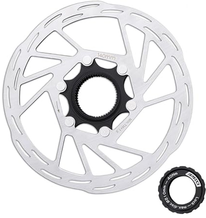 Disco de freno Center lock 140 mm con anillo de bloqueo Compatible Shimano
