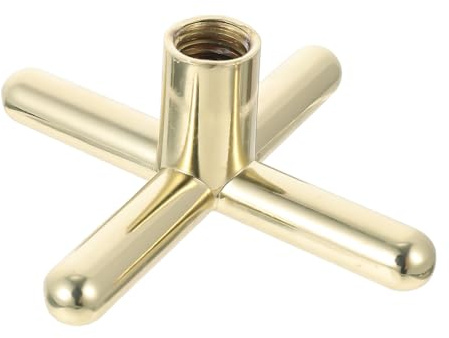 Holibanna Cabeza de Puente para Taco de Billar en Aleación de Aluminio Dorado, Ligera Altura y Posición Personalizables para Snooker y Billar