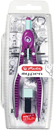 Herlitz 11122348 Zirkel Schnellverstellzirkel rosa/minze