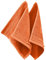 Erwin Müller Seiftuch Heidelberg 2er- Pack 100% Baumwolle orange Größe 30x30 cm - leichte Qualität, saugstark, schnelltrocknend, kompakt - ideal für Sport, Strand, Reisen (weitere Farben)