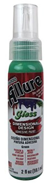 E6000 Eclectic Allure Gloss Green Dimensional Adhesive, 3D Coloured Glue for Fabric, Wood, Glass and Crafts, Multi-Surface Permanent Bond Paint, 59ml
