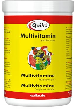 Quiko Multivitamin 750g complesso vitaminico per fornire a tutte le specie di uccelli ornamentali importanti vitamine in polvere