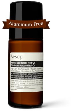 Aesop Aluminum Free Herbal Deodorant Roll On for Women & Men | Sage Leaf & Zinc Reduces Odor & Bacteria, Witch Hazel Soothes Skin | Alcohol-Free Formula for Sensitive Skin | 1.6 oz