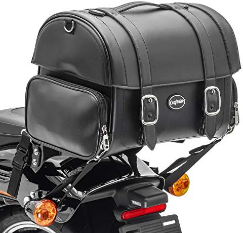 Bolsa Trasera Compatible para Motos Custom e Retro Bolsa sissybar/Asiento Craftride FP 32L
