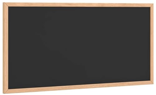 vidaXL Lavagna nera 60 x 30 cm, cornice in legno di pino resistente, superficie facile da pulire, versatile montaggio a parete verticale/orizzontale, ideale per casa, ufficio, scuola