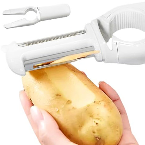 Pelapatate per frutta e verdura, apribottiglie pelafrutta - Apribottiglie in acciaio inossidabile per uso alimentare - Apriscatole con impugnatura ergonomica, gadget da cucina multifunzionali lavabili