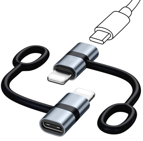 DAJING 36W USB C to Lightning Adapter (2Pack) - Fast Charging for iPhone 14 13 12 11 Pro Max, iPad, iPod - Portable and Durable