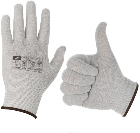 Minadax Guantes antiestáticos ESD de precisión Fine, 1 par, talla XXL/11, para reparación de filigrana, montaje y limpieza en electrónica, mecánica de precisión, modelismo, coche y motocicleta