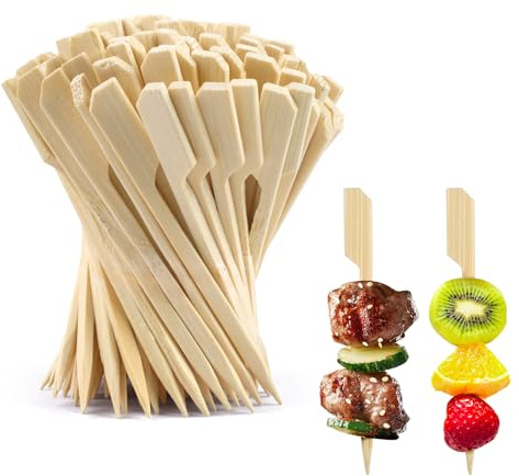 300pcs Wooden Skewers for Kebab Skewers Wood 9CM Mini Fruit Kebab Sticks