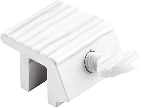 Prime-Line U 9802 Sliding Window Lock, 1/4 In., Extruded Aluminum, White Painted Finish (2 Pack)