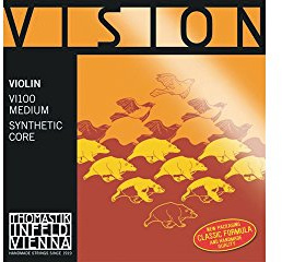 Thomastik Einzelsaite für 4/4 Violine Vision - G-Saite Kunststoffkern, Rein-Silber umsponnen, stark